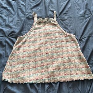 Akemi + Kin Anthropologie Cotton Rib Tank Top; medium